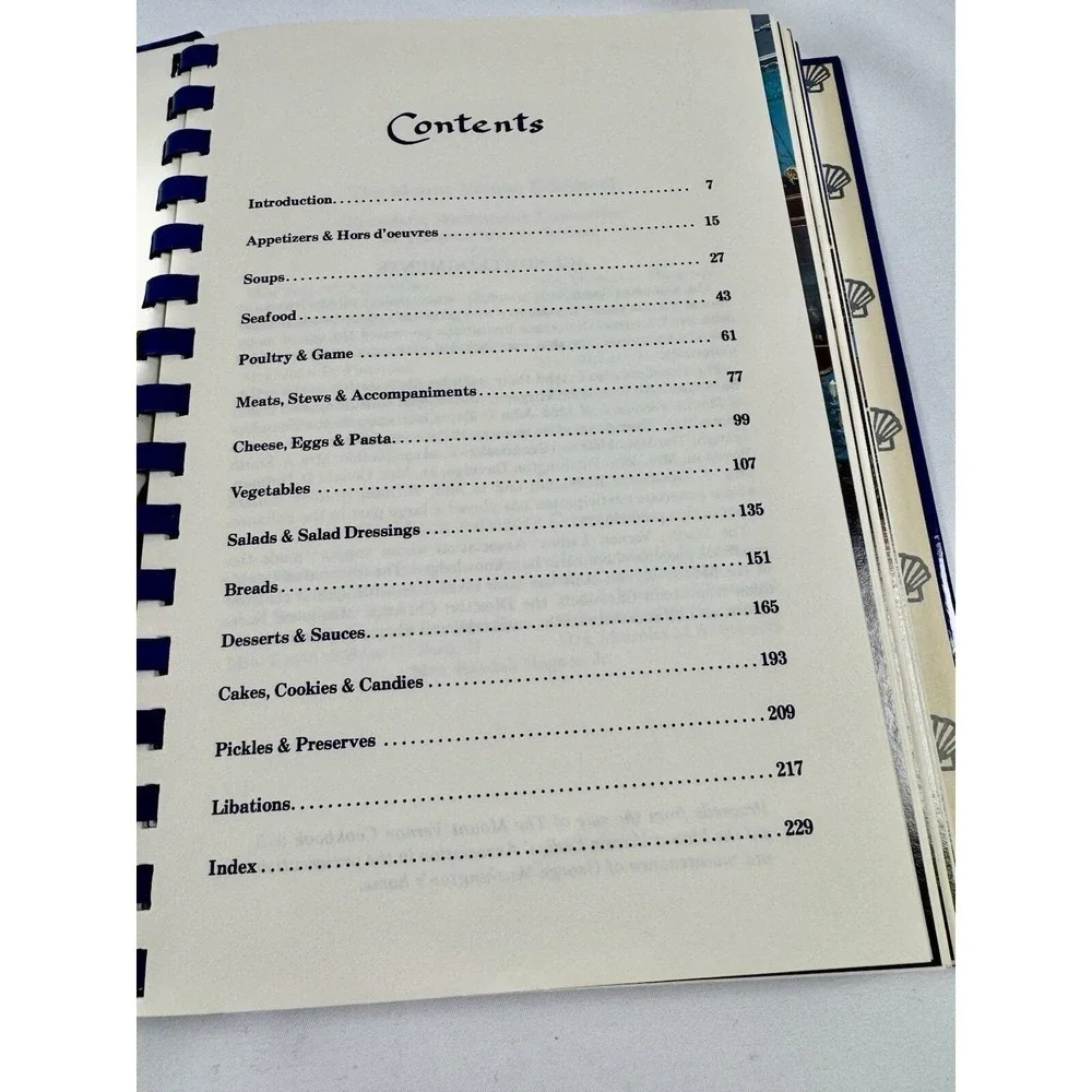 The Mount Vernon Cookbook First Edition Third Printing 1990 Spiral Bound